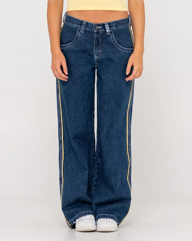 Flip Mommy Low Rise Wide Leg Denim Pant