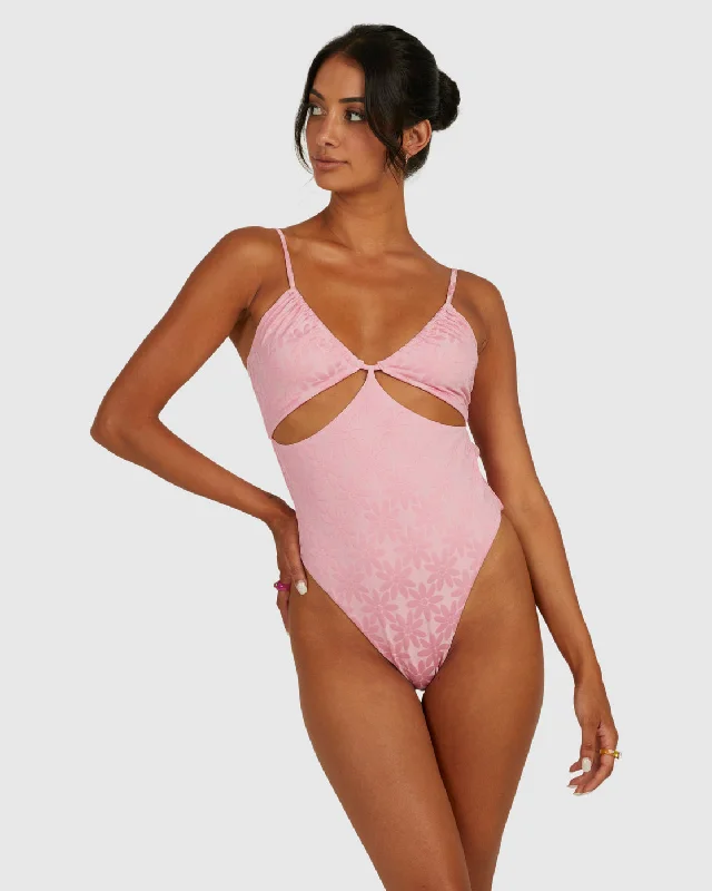 Daisy Cheeky One-Piece Swimsuit - Sea Pink